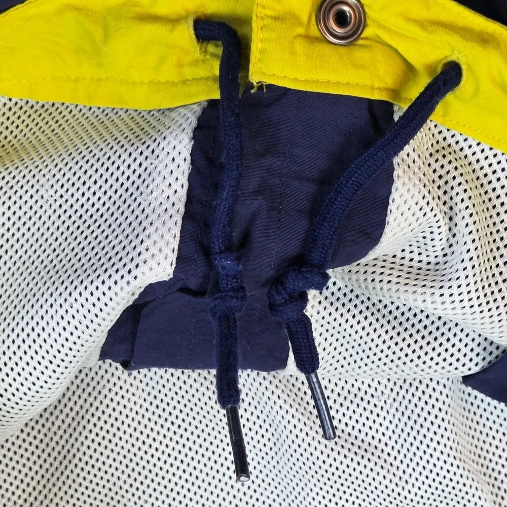 Vtg Polo Ralph Lauren Sport Swim Trunks Mens XL USRL Graphic Lined Navy Yellow